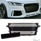 Audi TT (2014-2019) Gloss Black Honeycomb Front Grille - RS Style Badgeless Grill
