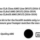 MERCEDES CLA C117 CLA45 2016 - 2019 FRONT LIP AIR KNIFE SPLITTER AERO KIT CANARDS