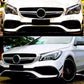 MERCEDES CLA C117 CLA45 2016 - 2019 FRONT LIP AIR KNIFE SPLITTER AERO KIT CANARDS
