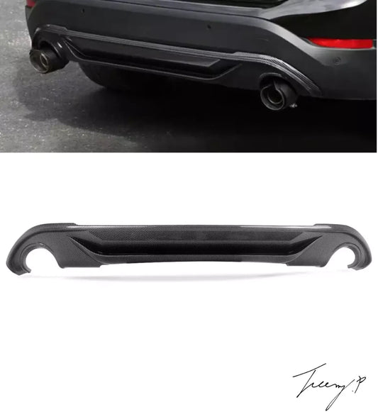 BMW X1 F48 F49 M Performance (2015-2021) Gloss Carbon Effect Rear Bumper Diffuser Lip