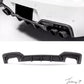 BMW 6 Series F06 F12 F13 M Sport (2012-2018) Gloss Carbon Effect Rear Bumper Diffuser