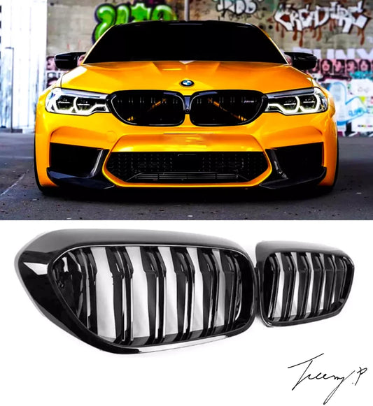 BMW 5 Series G30 G31 F90(M5) (2017-2018) Gloss Black Front Kidney Grille