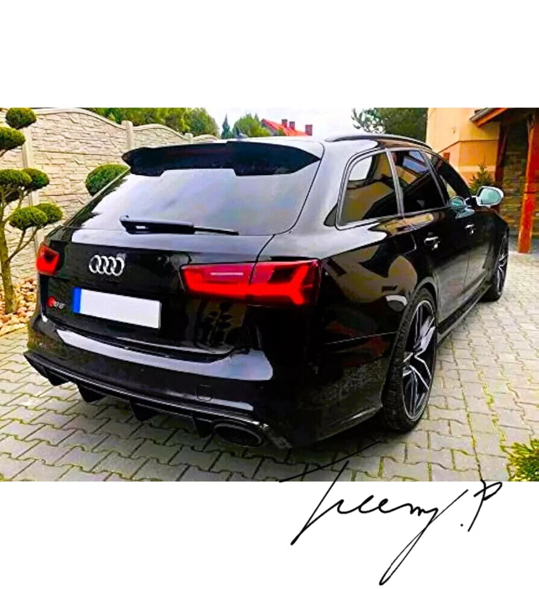 Audi A6 Avant (2011-2018) Gloss Black Rear Roof Boot Spoiler Wing