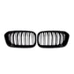 BMW 1 Series F20 (2015-2019) Front Kidney Grilles Double Slat Gloss Black