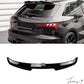 Audi A3 8Y S-Line Hatchback (2021+) Gloss Black Rear Boot Spoiler
