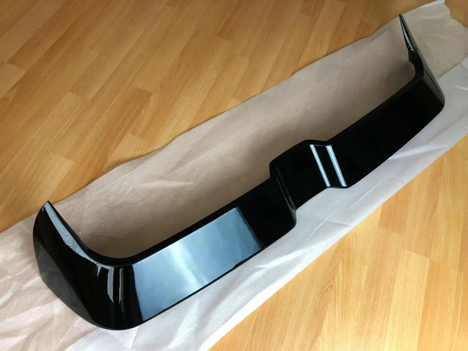Gloss black Oettinger-style rear roof boot spoiler installed on a 2020-2026 Audi A3 8Y Hatchback