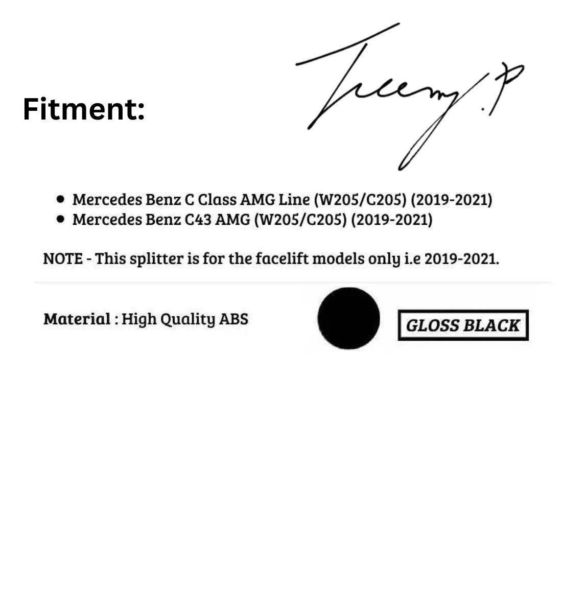 Mercedes C Class W205 C205 AMG Line C43 (2015-2021)