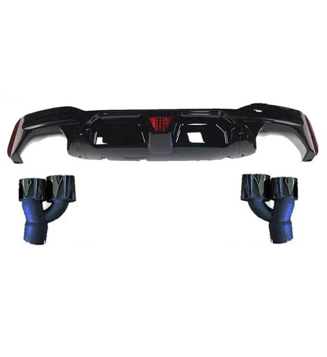 BODYKIT BODY KIT FOR BMW 5 SERIES G30 FRONT SPLITTER & REAR DIFFUSER TAIL PIPES