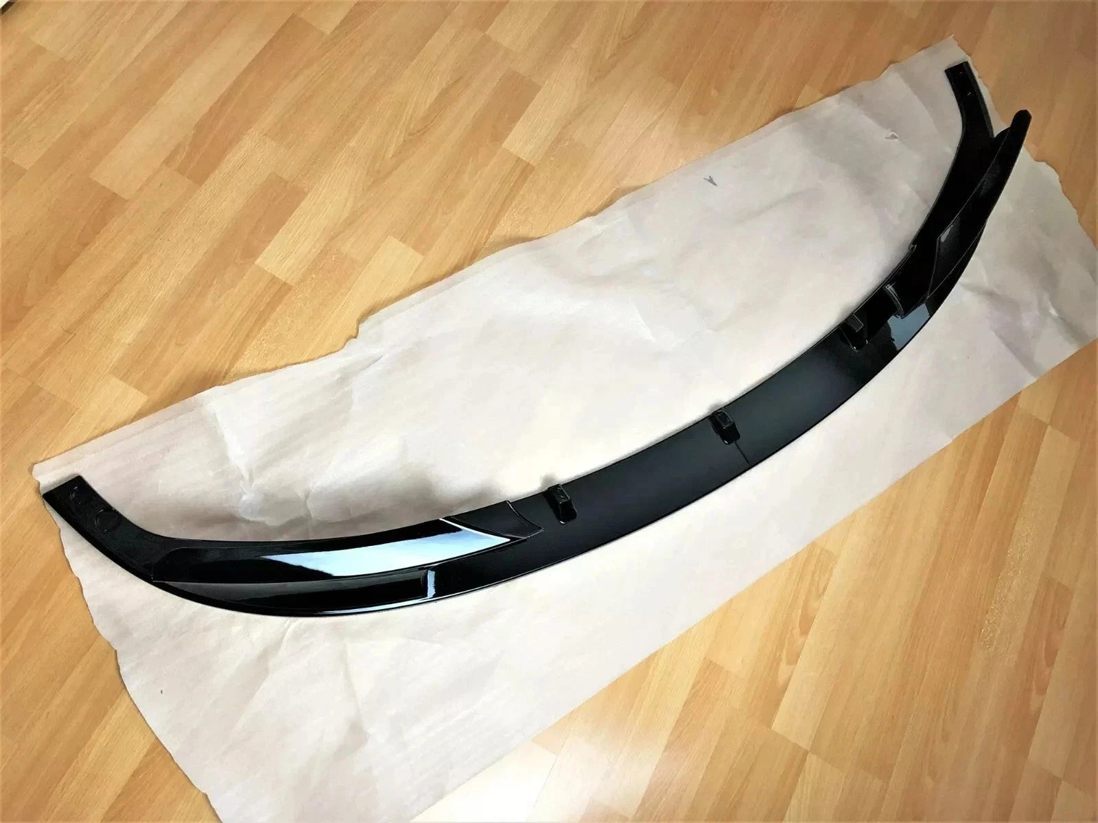 BMW 3 Series F30 M Sport Front Lip Splitter Spoiler Gloss Black (2012-2018)