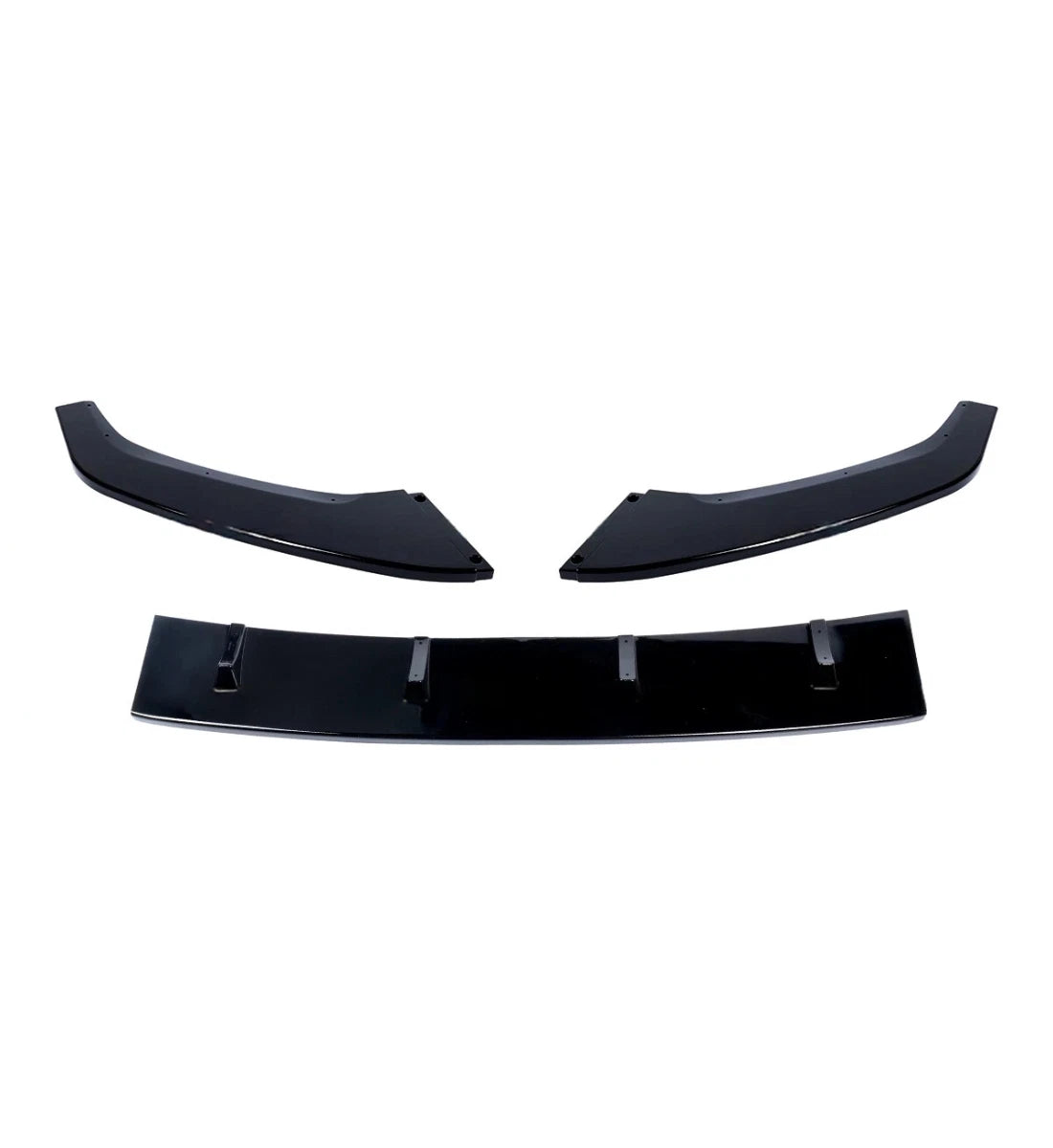 VW Golf MK7 MK7.5 (2013–2020) R GTD GTI GTE R Line Gloss Black Front Splitter Lip