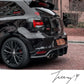 Gloss black Oettinger-style rear roof spoiler installed on a 2009-2017 Volkswagen Polo MK5 (6R / 6C / GTI / R)