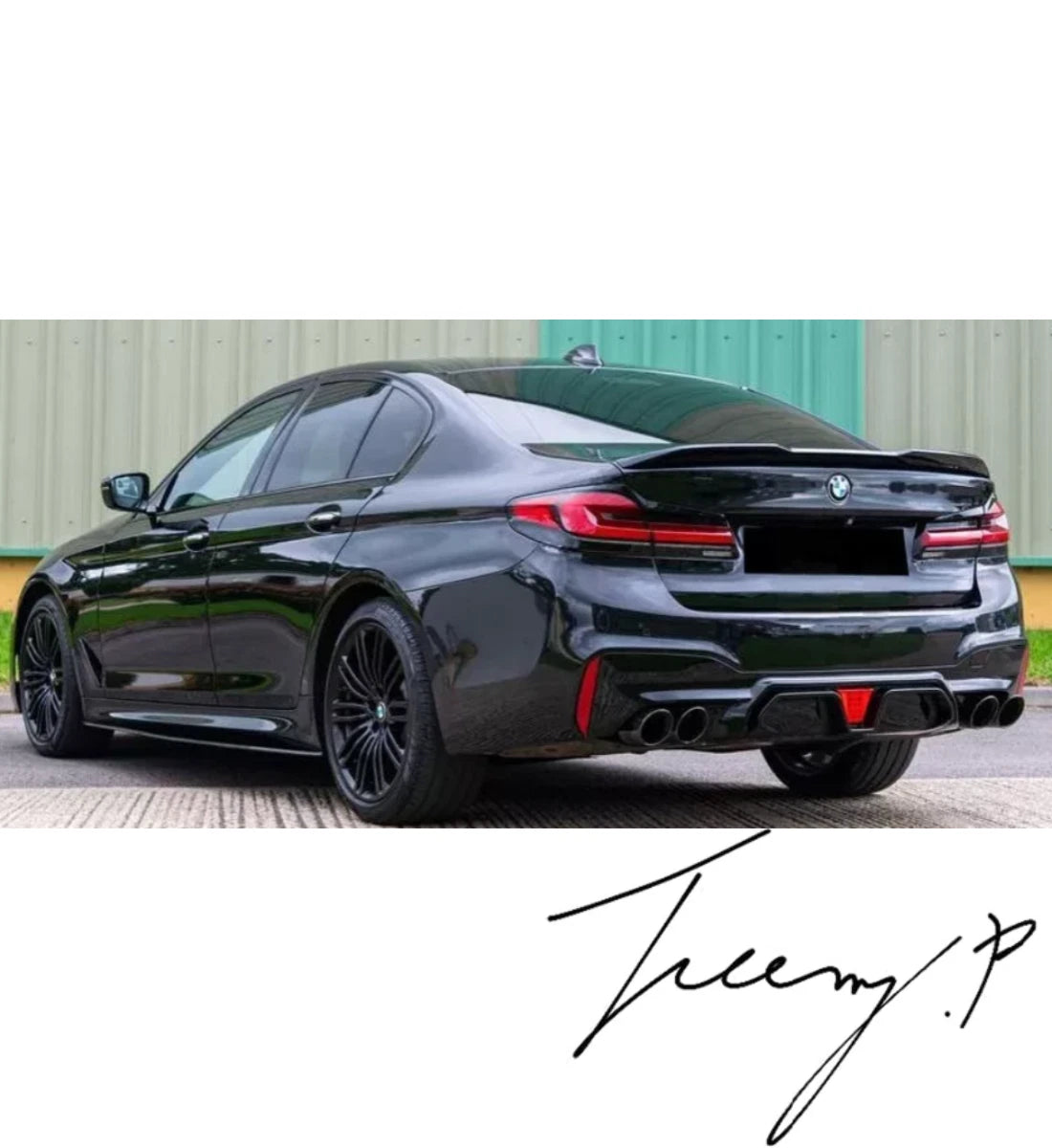 BODYKIT BODY KIT FOR BMW 5 SERIES G30 FRONT SPLITTER & REAR DIFFUSER TAIL PIPES