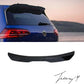 VW Golf MK6 MK7 (2008-2019) Injection Mold Type Roof Spoiler Lip Gloss Black