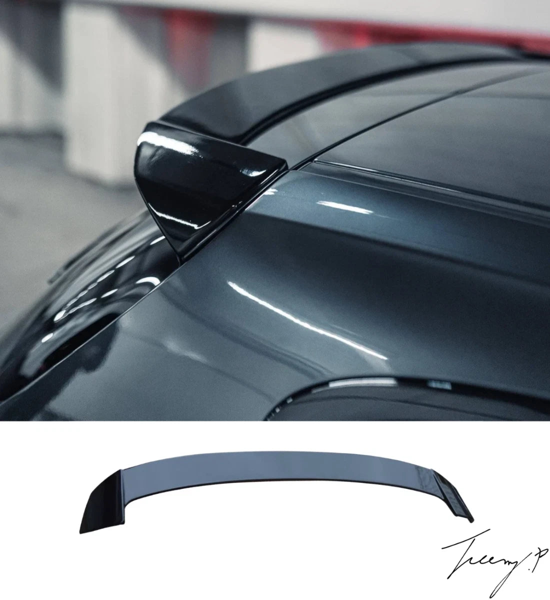 BMW 1 Series F20 F21 (2012-2019) Gloss Black M Performance Rear Roof Spoiler