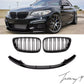 Gloss black front kidney grille and matching front splitter lip installed on a 2014-2021 BMW 2 Series F22 / F23