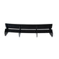 VW Golf R MK7.5 2017-2020 Rear Blade Fin Diffuser Bumper Spoiler Gloss Black
