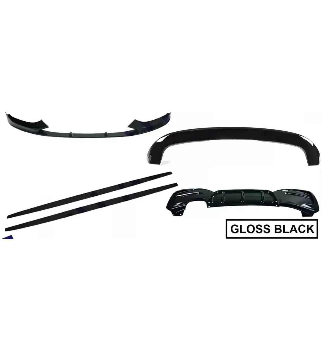 BMW 1 Series F20 (2015-2018) Front Lip Splitter Rear Diffuser Body Kit