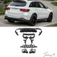 Mercedes Benz GLC X253 (2019+) Matte Black Rear Diffuser & Black Tips GLC63 Style