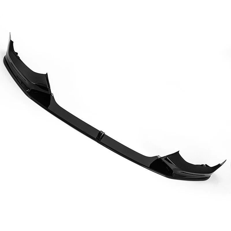 Front lip splitter spoiler body kit installed on a 2015-2018 BMW 1 Series M Sport LCI F20 / F21