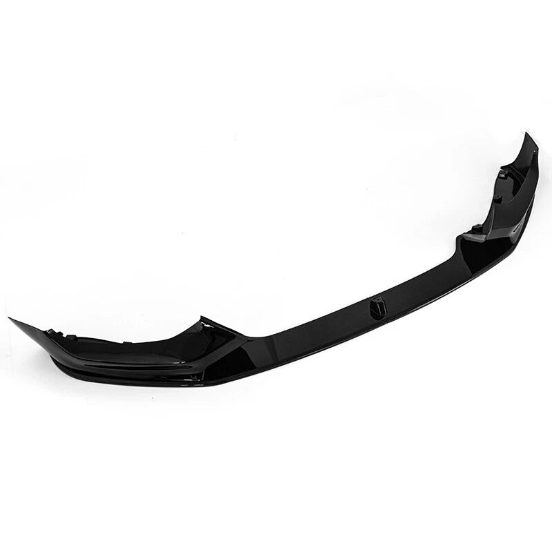 Front lip splitter spoiler body kit installed on a 2015-2018 BMW 1 Series M Sport LCI F20 / F21
