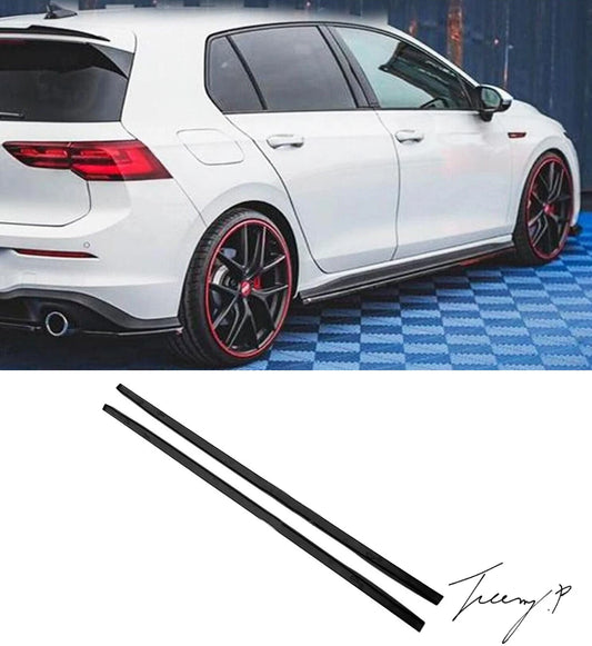Volkswagen Golf MK8 (2019-2023) GTI GTD R Line Side Skirt Extension Blades