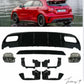 Mercedes A Class W176 (2012-2018) AMG A45 Look Rear Bumper Diffuser Black Spoiler
