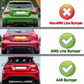 MERCEDES A-CLASS W176 2012 - 2018 AMG A45 LOOK BLACK REAR BUMPER DIFFUSER SPOILER