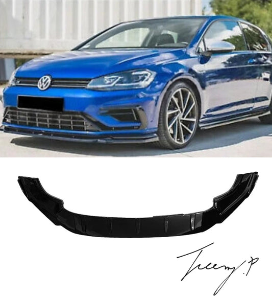 Volkswagen Golf MK8 (2020+) R-Line/Gti Gloss Black Front Bumper Splitter