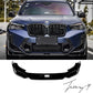 BMW X3M F97 (2022+) LCI Gloss Black Front Splitter Lip Spoiler Wing Body Kit 