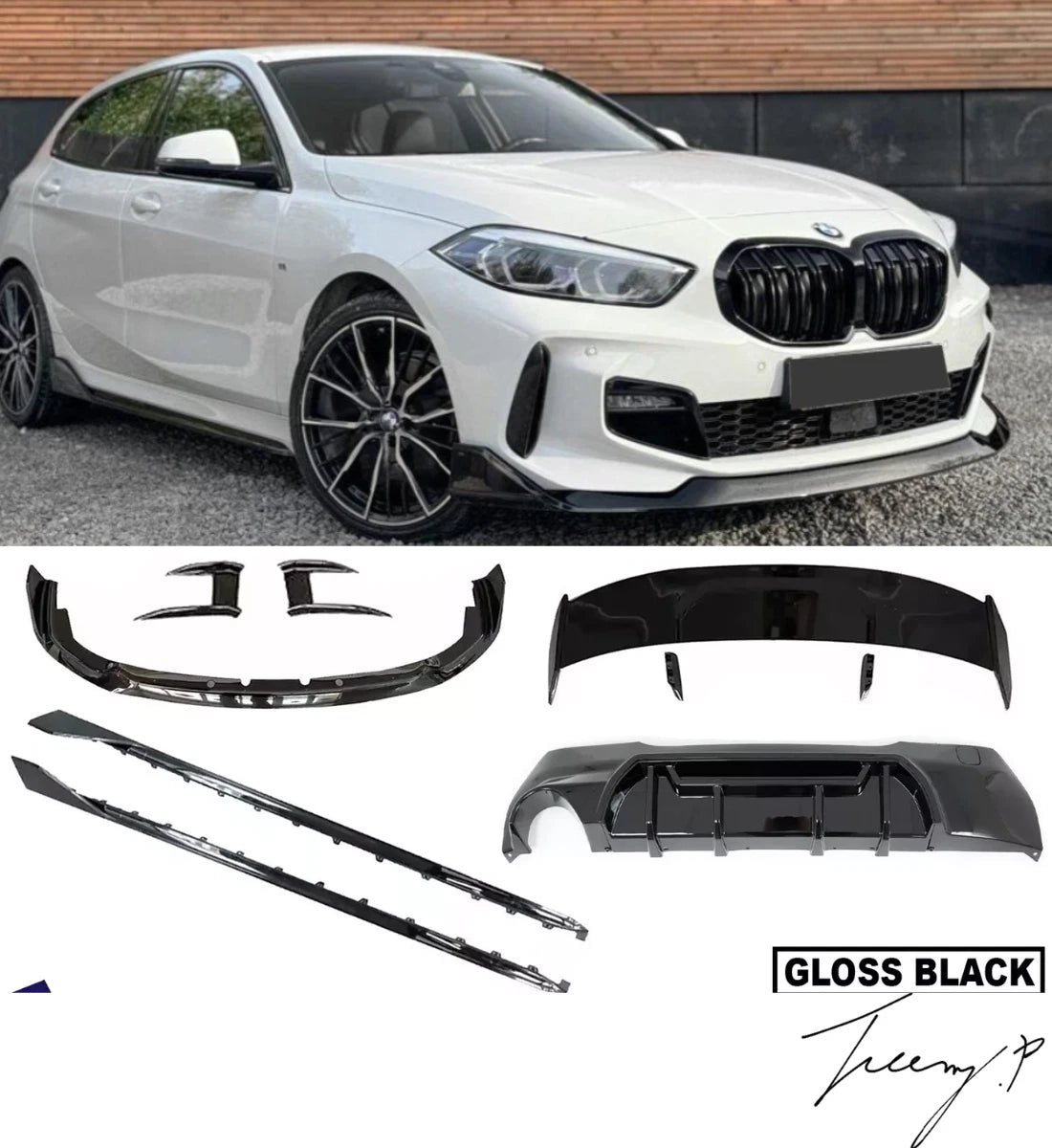 BMW 1 Series F40 (2019-2025) MP Aero Body Kit Front Splitter Rear Diffuser