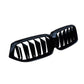 BMW 6 Series G32 GT LCI (2020+) Front Kidney Grilles Double Slat Gloss Black OEM
