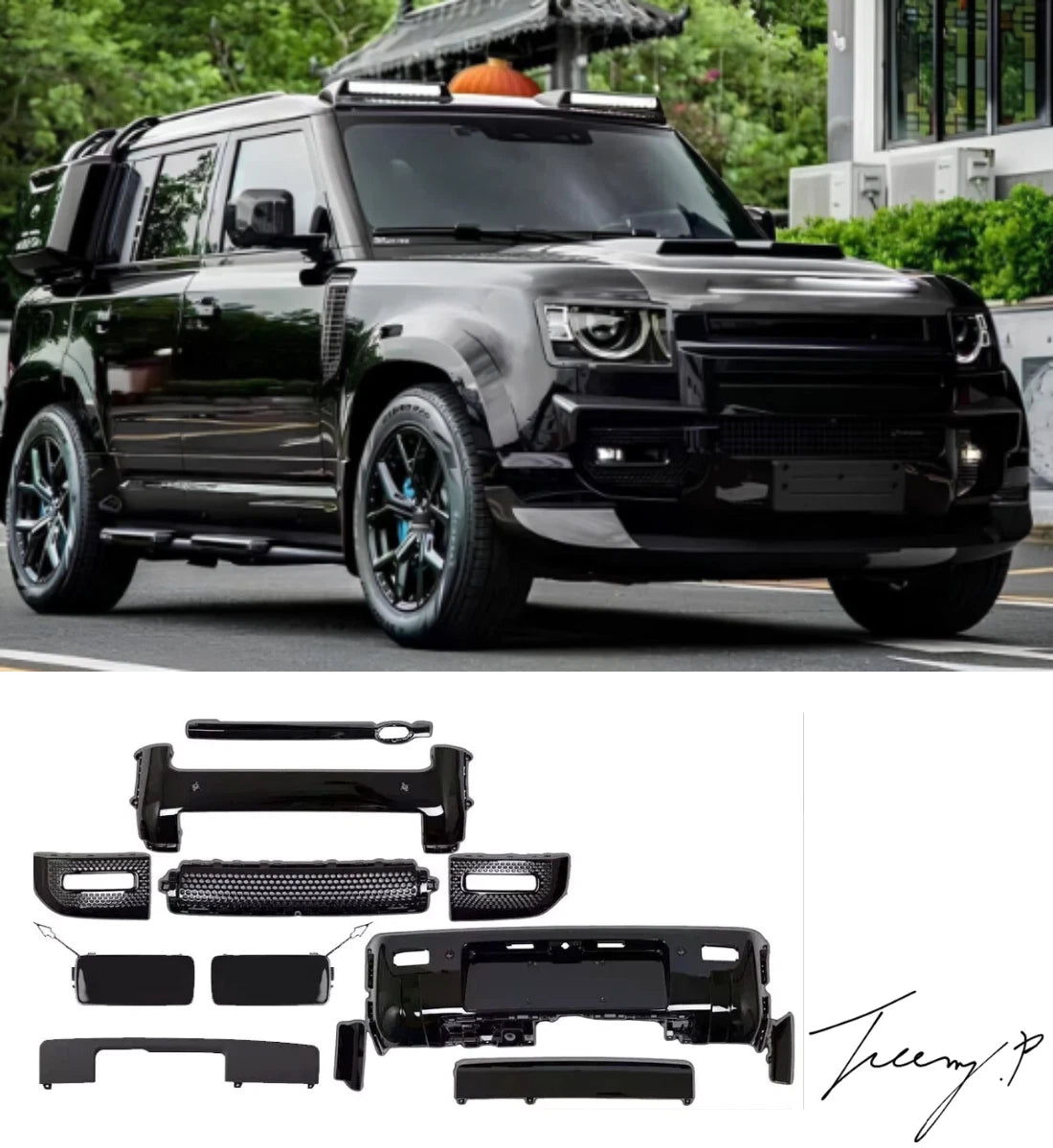 Land Rover Defender 90/110 L663 (2020+) Front & Rear Bumper Moulding Bodykit