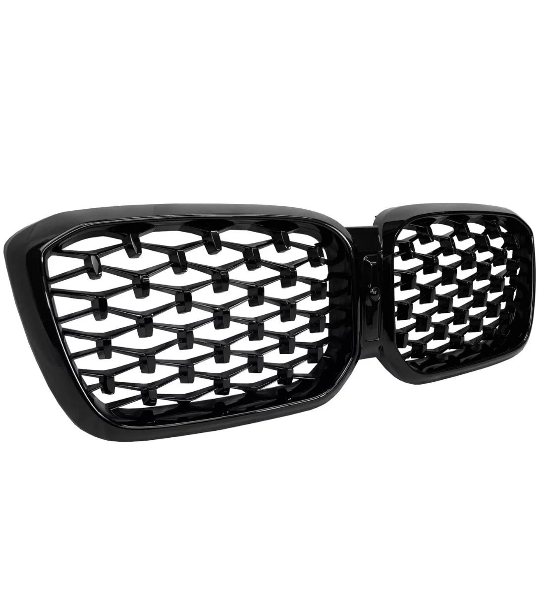 BMW X3 G01 X4 G02 LCI (2022+) Front Kidney Grille Diamond Style Gloss Black Grill