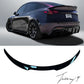 Tesla Model Y (2021+) Balde Style Rear Boot Spoiler Wings Trunk Lip Gloss Black