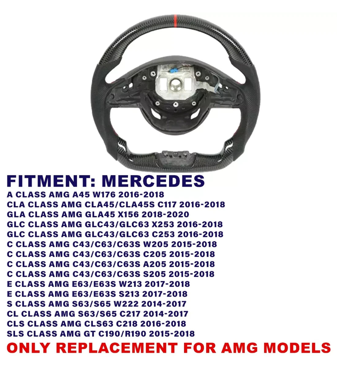 Mercedes AMG W176 W205 W204 W212 C217 C63  (2012-2024)