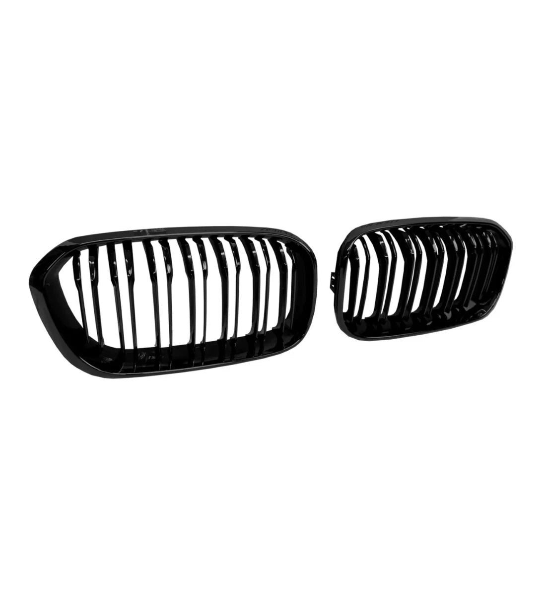 BMW 1 Series F20 (2015-2019) Front Kidney Grilles Double Slat Gloss Black