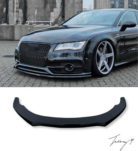 Audi A7 S7 S-Line C7 (2014-2017) Facelift Gloss Black Front Splitter Lip