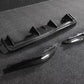 M4 Real Carbon Fiber Diffuser 3D Style 3-Piece