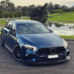 Mercedes A Class W177 (2018-2023) A35 A45 AMG Line Front Lip Splitter Gloss Black