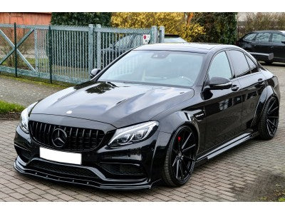 Mercedes C Class W205 Front Carbon Fibre Splitter 2014-2020